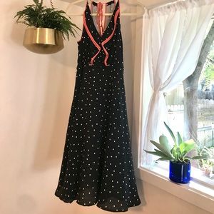 Anthropologie midi halter dress